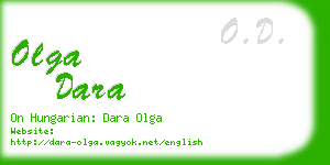 olga dara business card